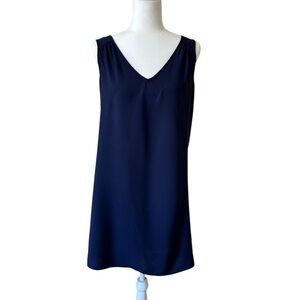 Elegant Navy Sleeveless Dress